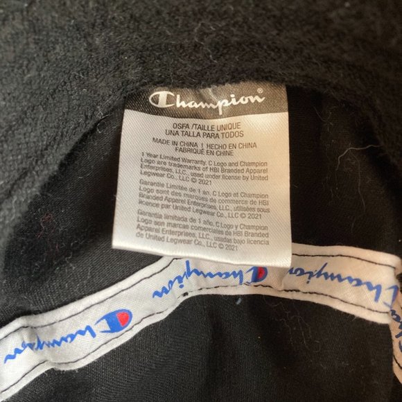 Black 'Champion' Bucket Hat - Picture 4 of 4